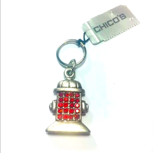 NWT. Chico’s. Hydrant Charm Key Ring Dog Rover Charm. - Picture 2 of 6